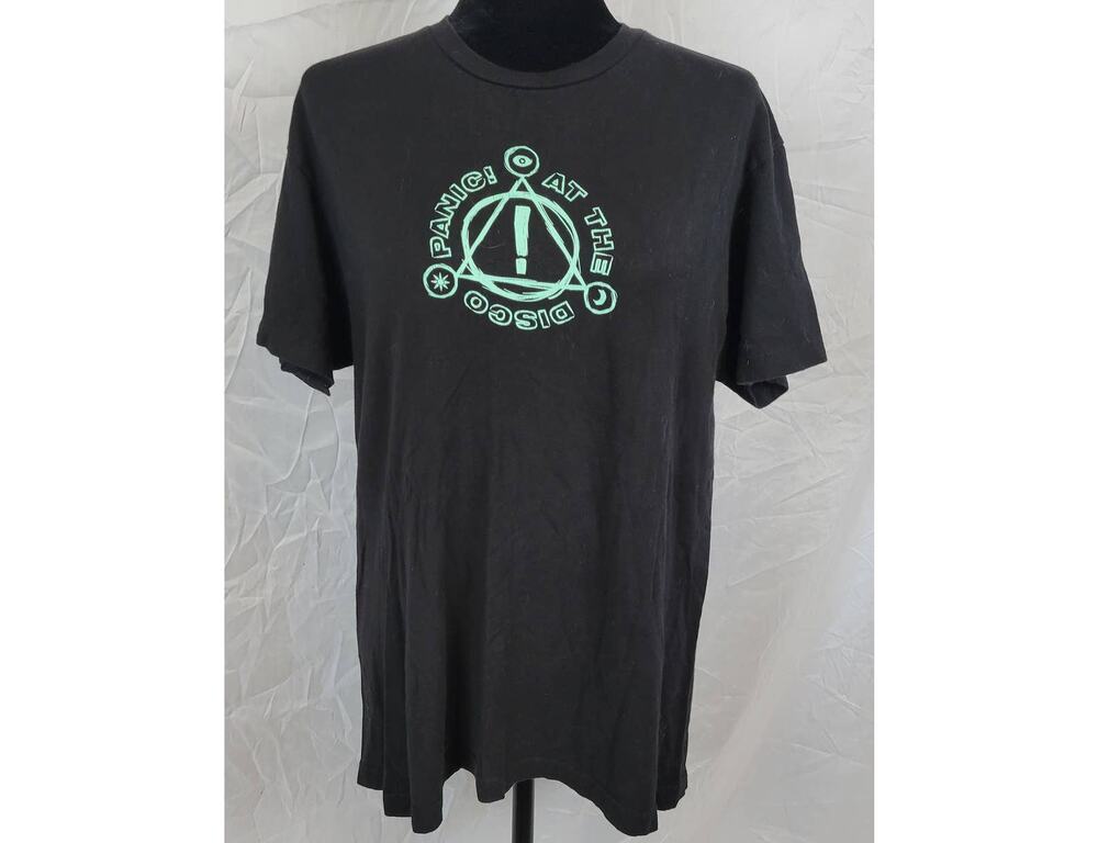 Tultex Panic! At the Disco Black Graphic Tee Men's Large